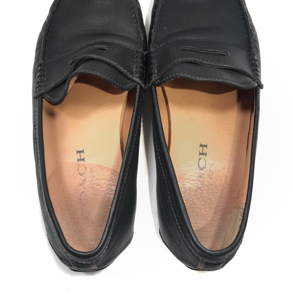 SOLD Coach Jarad Black Leather Driver Moccasin - Picture 5 of 7